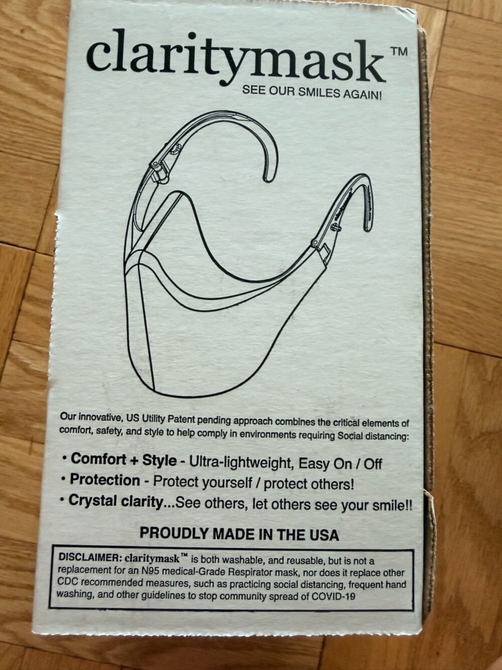 Claritymask Clear Face Shield NIB - Picture 2 of 8